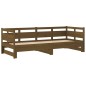 vidaXL Sofá cama extraíble madera de pino marrón miel 2x(80x200) cm vidaXL Sofá cama extraíble madera de pino marrón miel 2x(80x200) cm