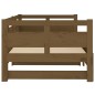 vidaXL Sofá cama extraíble madera de pino marrón miel 2x(80x200) cm vidaXL Sofá cama extraíble madera de pino marrón miel 2x(80x200) cm