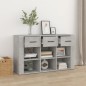 vidaXL Aparador de madera contrachapada gris hormigón 100x30x59,5 cm vidaXL Aparador de madera contrachapada gris hormigón 100x30x59,5 cm