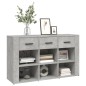vidaXL Aparador de madera contrachapada gris hormigón 100x30x59,5 cm vidaXL Aparador de madera contrachapada gris hormigón 100x30x59,5 cm
