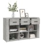 vidaXL Aparador de madera contrachapada gris hormigón 100x30x59,5 cm vidaXL Aparador de madera contrachapada gris hormigón 100x30x59,5 cm