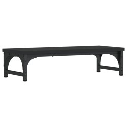vidaXL Soporte para pantalla madera de ingeniería negro 55x23x14 cm