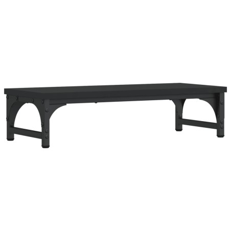 vidaXL Soporte para pantalla madera de ingeniería negro 55x23x14 cm