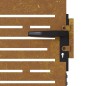 vidaXL Puerta de jardín acero corten diseño cuadrado 85x150 cm