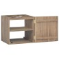 vidaXL Armario de baño de pared madera maciza de teca 46x25,5x40 cm vidaXL Armario de baño de pared madera maciza de teca 46x25,5x40 cm