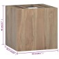 vidaXL Armario de baño de pared madera maciza de teca 46x25,5x40 cm vidaXL Armario de baño de pared madera maciza de teca 46x25,5x40 cm