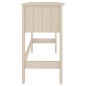 vidaXL Escritorio HAMAR madera de pino maciza marrón miel 110x40x75 cm