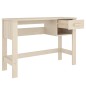 vidaXL Escritorio HAMAR madera de pino maciza marrón miel 110x40x75 cm