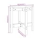 vidaXL Mesa de centro de madera de pino maciza Ø 42,5x45 cm vidaXL Mesa de centro de madera de pino maciza Ø 42,5x45 cm