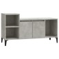 vidaXL Mueble para TV madera contrachapada gris hormigón 100x35x55 cm vidaXL Mueble para TV madera contrachapada gris hormigón 100x35x55 cm