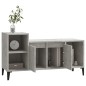 vidaXL Mueble para TV madera contrachapada gris hormigón 100x35x55 cm vidaXL Mueble para TV madera contrachapada gris hormigón 100x35x55 cm