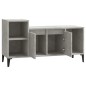 vidaXL Mueble para TV madera contrachapada gris hormigón 100x35x55 cm vidaXL Mueble para TV madera contrachapada gris hormigón 100x35x55 cm