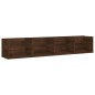 vidaXL Estante de pared para CD madera color roble marrón 100x18x18 cm vidaXL Estante de pared para CD madera color roble marrón 100x18x18 cm