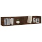 vidaXL Estante de pared para CD madera color roble marrón 100x18x18 cm vidaXL Estante de pared para CD madera color roble marrón 100x18x18 cm