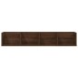 vidaXL Estante de pared para CD madera color roble marrón 100x18x18 cm vidaXL Estante de pared para CD madera color roble marrón 100x18x18 cm