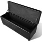 vidaXL Banco largo de almacenamiento de madera negro vidaXL Banco largo de almacenamiento de madera negro