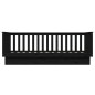 vidaXL Sofá cama de madera maciza de pino negro 100x200 cm vidaXL Sofá cama de madera maciza de pino negro 100x200 cm