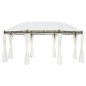 vidaXL Cenador blanco crema 530x350x265 cm vidaXL Cenador blanco crema 530x350x265 cm