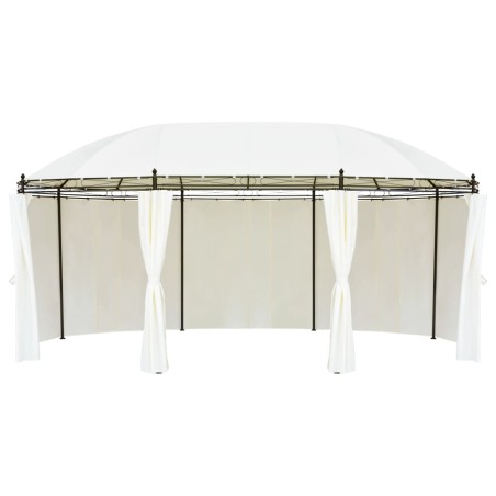 vidaXL Cenador blanco crema 530x350x265 cm