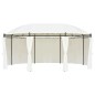 vidaXL Cenador blanco crema 530x350x265 cm vidaXL Cenador blanco crema 530x350x265 cm