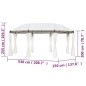 vidaXL Cenador blanco crema 530x350x265 cm vidaXL Cenador blanco crema 530x350x265 cm