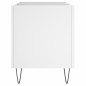 vidaXL Mueble para discos madera contrachapada blanco 74,5x38x48 cm vidaXL Mueble para discos madera contrachapada blanco 74,5x38x48 cm