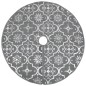 vidaXL Falda del árbol de Navidad de lujo con calcetín tela gris 90 cm vidaXL Falda del árbol de Navidad de lujo con calcetín tela gris 90 cm