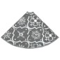 vidaXL Falda del árbol de Navidad de lujo con calcetín tela gris 90 cm vidaXL Falda del árbol de Navidad de lujo con calcetín tela gris 90 cm