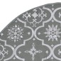 vidaXL Falda del árbol de Navidad de lujo con calcetín tela gris 90 cm vidaXL Falda del árbol de Navidad de lujo con calcetín tela gris 90 cm