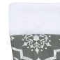 vidaXL Falda del árbol de Navidad de lujo con calcetín tela gris 90 cm vidaXL Falda del árbol de Navidad de lujo con calcetín tela gris 90 cm