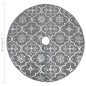 vidaXL Falda del árbol de Navidad de lujo con calcetín tela gris 90 cm vidaXL Falda del árbol de Navidad de lujo con calcetín tela gris 90 cm