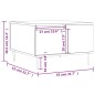 vidaXL Mesa de centro madera contrachapada blanco 55x55x36,5 cm vidaXL Mesa de centro madera contrachapada blanco 55x55x36,5 cm