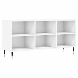 vidaXL Mueble de TV madera de ingeniería blanco 103,5x30x50 cm