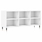 vidaXL Mueble de TV madera de ingeniería blanco 103,5x30x50 cm