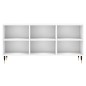 vidaXL Mueble de TV madera de ingeniería blanco 103,5x30x50 cm