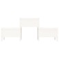 vidaXL Jardinera de madera de pino maciza blanca 178,5x44x75 cm vidaXL Jardinera de madera de pino maciza blanca 178,5x44x75 cm