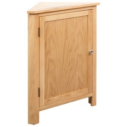 vidaXL Armario de esquina de madera maciza de roble 59x45x80 cm