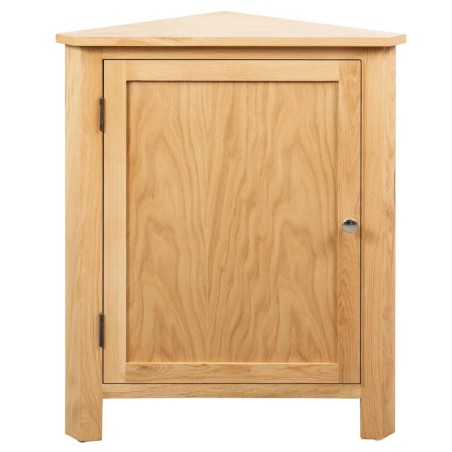 vidaXL Armario de esquina de madera maciza de roble 59x45x80 cm