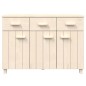 vidaXL Aparador HAMAR madera de pino maciza marrón miel 113x40x80 cm vidaXL Aparador HAMAR madera de pino maciza marrón miel 113x40x80 cm