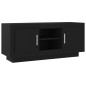 vidaXL Mueble de TV madera contrachapada negro 102x35x45 cm vidaXL Mueble de TV madera contrachapada negro 102x35x45 cm