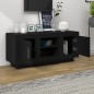vidaXL Mueble de TV madera contrachapada negro 102x35x45 cm vidaXL Mueble de TV madera contrachapada negro 102x35x45 cm