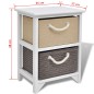 vidaXL Mesita de noche de madera vidaXL Mesita de noche de madera