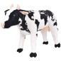 vidaXL Vaca de peluche de pie negra y blanca XXL vidaXL Vaca de peluche de pie negra y blanca XXL