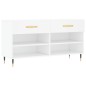 vidaXL Banco zapatero madera de ingeniería blanco 102x35x55 cm vidaXL Banco zapatero madera de ingeniería blanco 102x35x55 cm