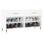 vidaXL Banco zapatero madera de ingeniería blanco 102x35x55 cm vidaXL Banco zapatero madera de ingeniería blanco 102x35x55 cm