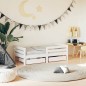 vidaXL Estructura cama niños con cajones madera pino blanco 70x140 cm