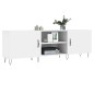 vidaXL Mueble para TV madera de ingeniería blanco 150x30x50 cm