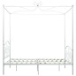 vidaXL Estructura de cama con dosel metal blanco 120x200 cm vidaXL Estructura de cama con dosel metal blanco 120x200 cm