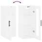 vidaXL Armario de pared blanco 34,5x34x90 cm vidaXL Armario de pared blanco 34,5x34x90 cm
