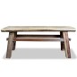 vidaXL Banco de madera maciza reciclada 100x28x43 cm vidaXL Banco de madera maciza reciclada 100x28x43 cm